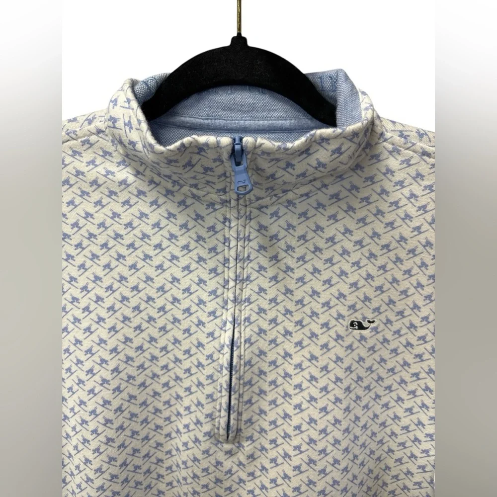 Vineyard Vines Boys XL Quarter Zip Pullover Ski Print | Size XL / 18 - Picture 3 of 4